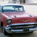1957 Red and White Chevrolet Bel Air/150/210 thumbnail