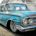 1960 Teal Chevrolet Station Wagon thumbnail