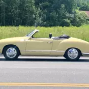 1970 Hippie Yellow Volkswagen Karmann Ghia thumbnail