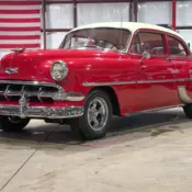 1954 White and Red Chevrolet 210 thumbnail