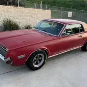1968 Red Mercury Cougar thumbnail