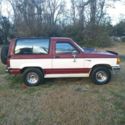 1989 Burgundy Ford Bronco II thumbnail