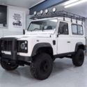 1990 White Land Rover Defender thumbnail