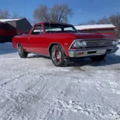 1966 Red Chevrolet El Camino thumbnail
