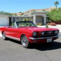 1966 Red Ford Mustang thumbnail