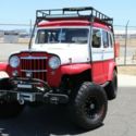 1954 Red Jeep Wagoneer thumbnail