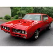 1969 Red Pontiac GTO thumbnail