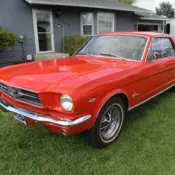 1965 Poppy Red Ford Mustang thumbnail