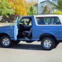 1992 Blue Ford Bronco thumbnail
