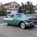 1955 Turquoise Blue metalic  and White Mist Pontiac Safari Wagon thumbnail