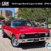 1969 Red Chevrolet Nova thumbnail