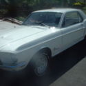 1968 White Ford Mustang thumbnail