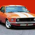 1969 Orange Ford Mustang thumbnail
