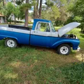 1964 Blue Ford F-100 thumbnail