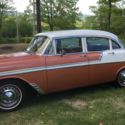 1956 Orange/WHITE Chevrolet Bel Air/150/210 thumbnail