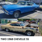 1968 Yellow and Blue Chevrolet Chevelle thumbnail
