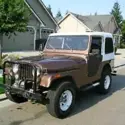 1976 Brown/white Jeep CJ thumbnail