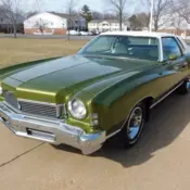 1973 Oasis green irid Chevrolet Monte Carlo thumbnail