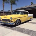 1955 yellow/white Chevrolet Bel Air/150/210 thumbnail